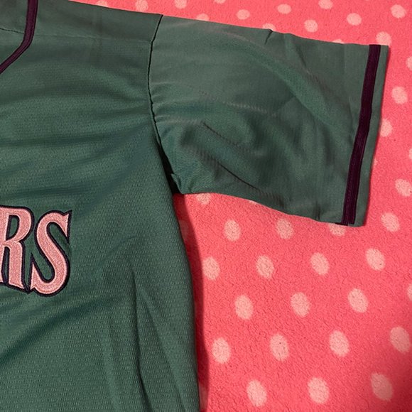 Ken Griffey Jr Baseball Jersey 24# Seattle Mariners Jersey Nike MLB Green - Picture 7 of 10